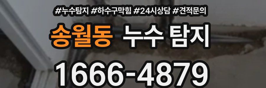 송월동 누수 탐지