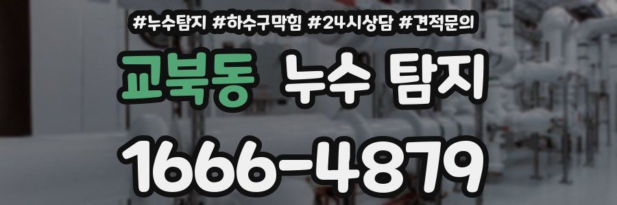 교북동 누수 탐지