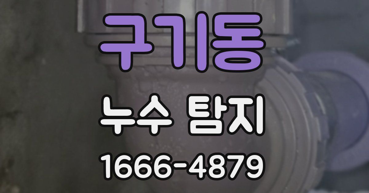 구기동 누수 탐지