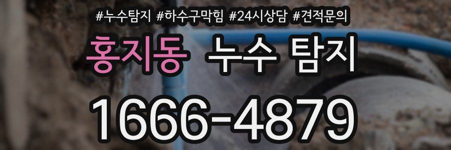 홍지동 누수 탐지