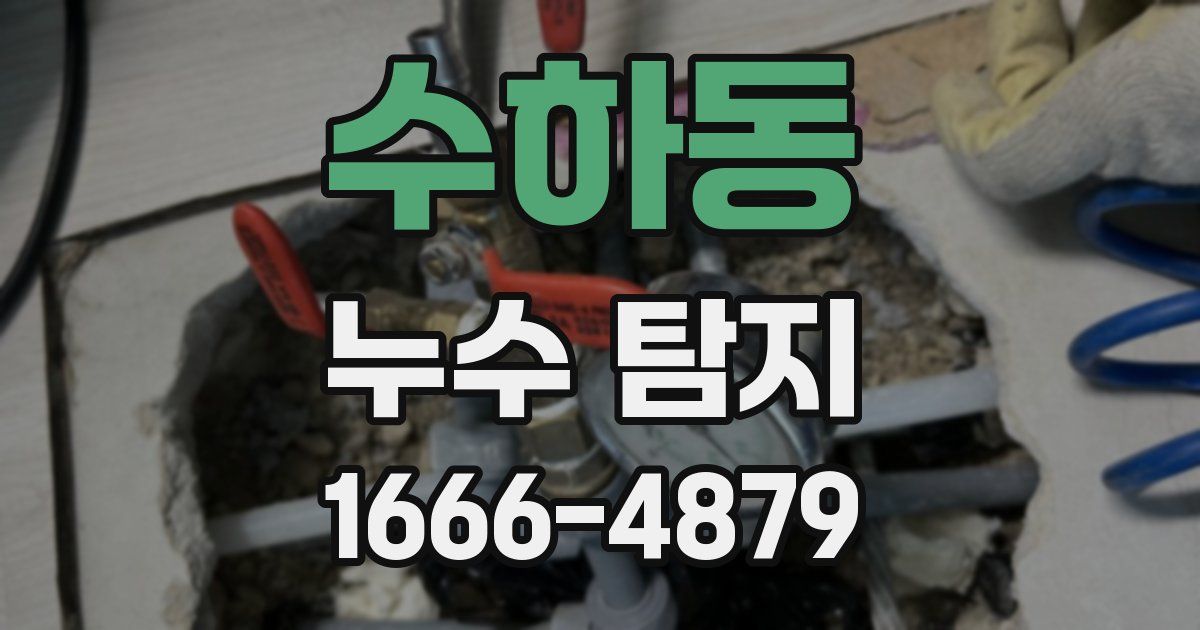 수하동 누수 탐지