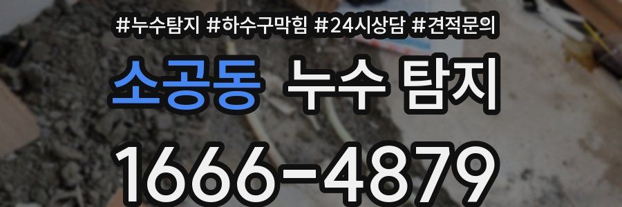 소공동 누수 탐지