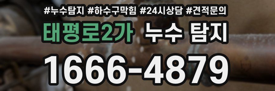 태평로2가 누수 탐지