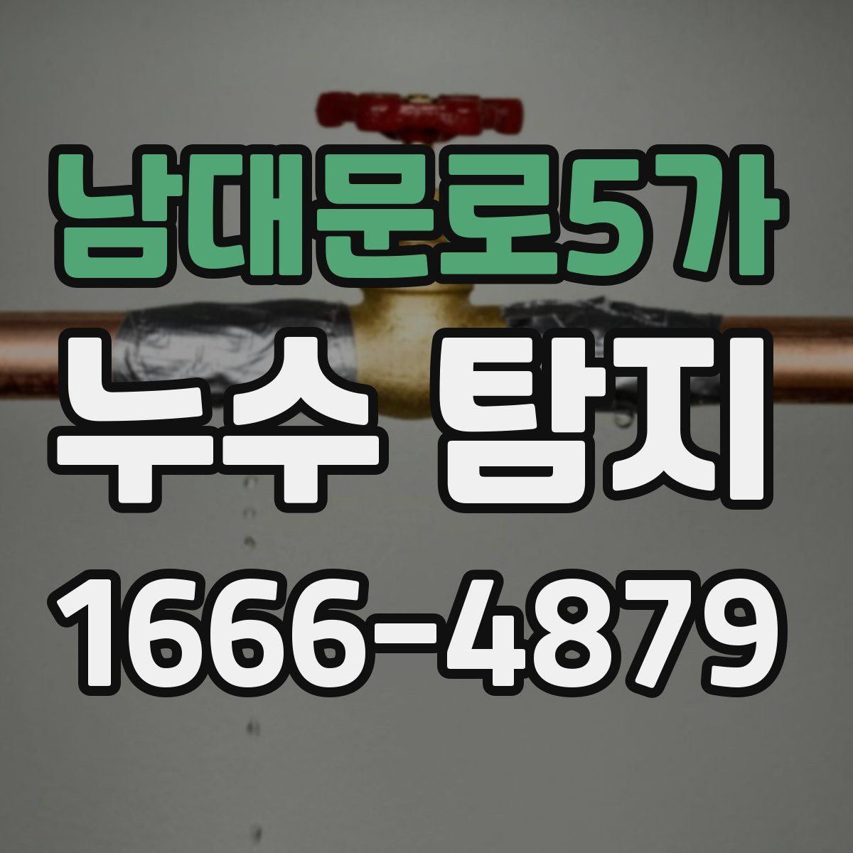 남대문로5가 누수 탐지