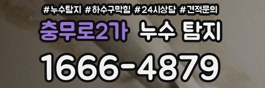 충무로2가 누수 탐지
