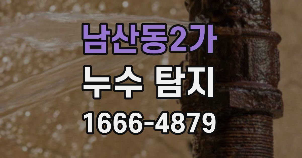 남산동2가 누수 탐지