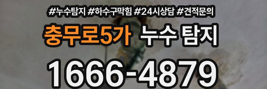 충무로5가 누수 탐지