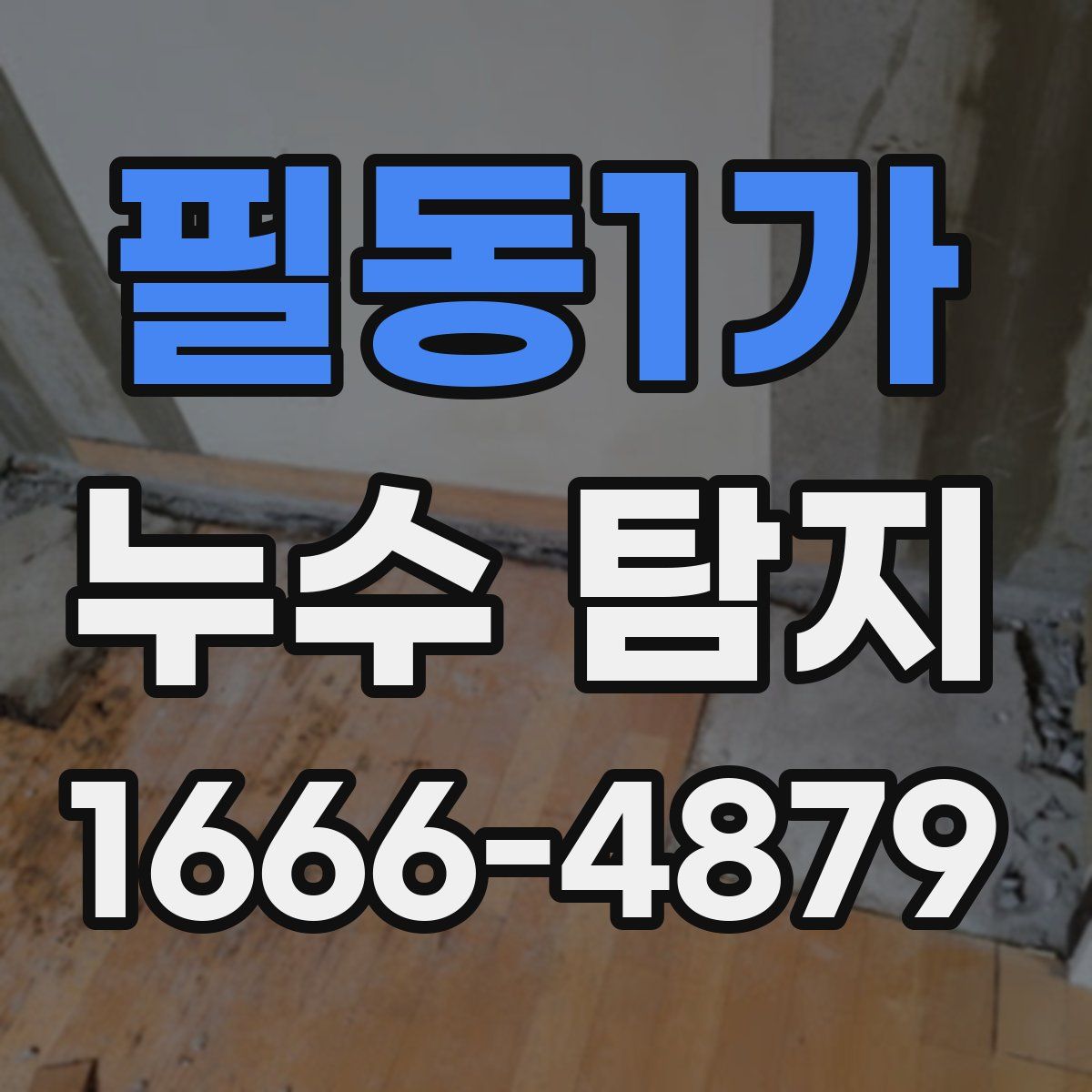 필동1가 누수 탐지