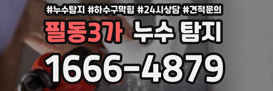 필동3가 누수 탐지