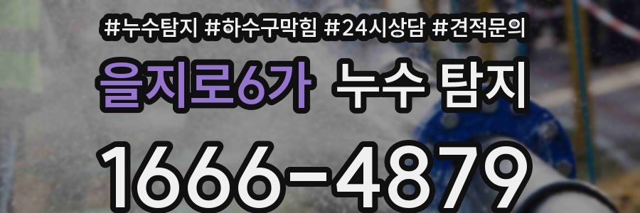 을지로6가 누수 탐지