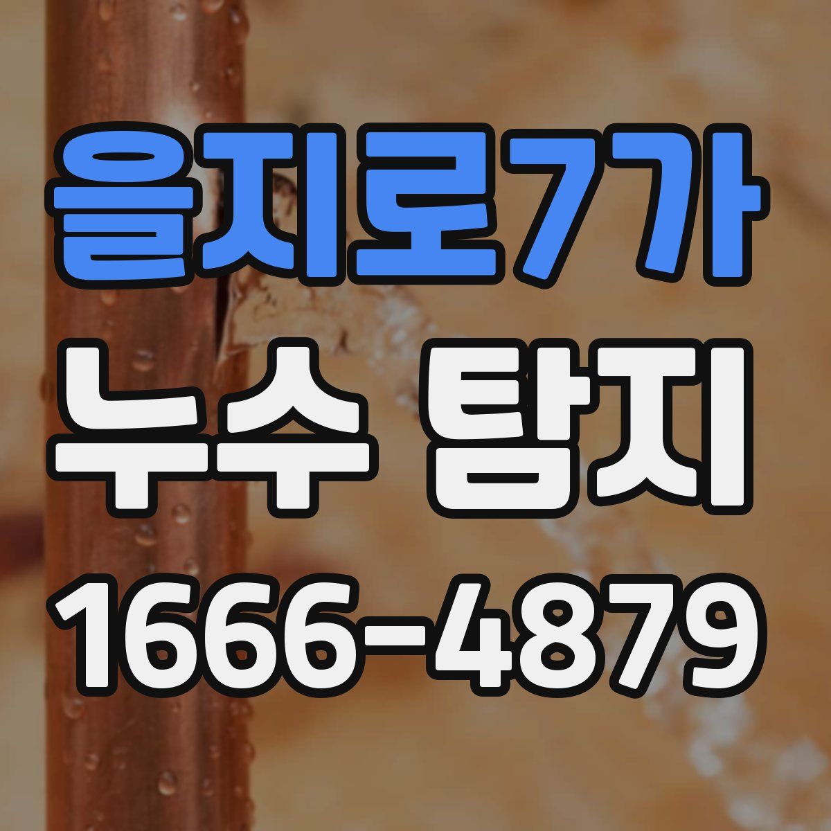 을지로7가 누수 탐지