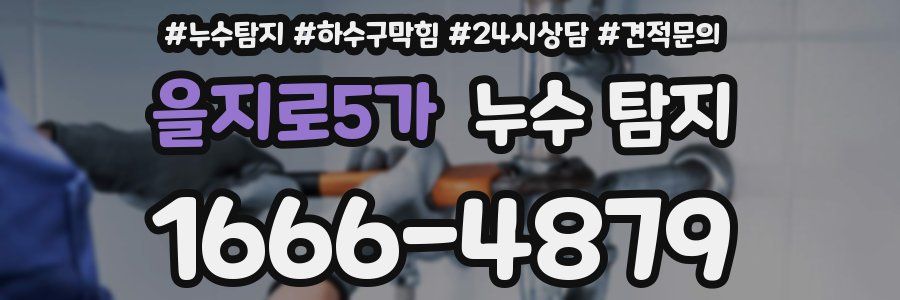 을지로5가 누수 탐지