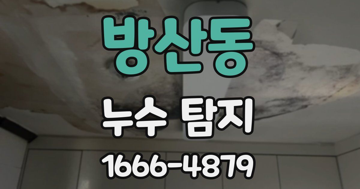 방산동 누수 탐지