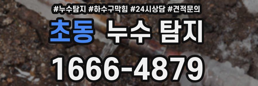초동 누수 탐지