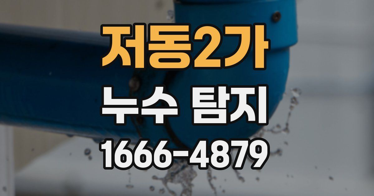 저동2가 누수 탐지