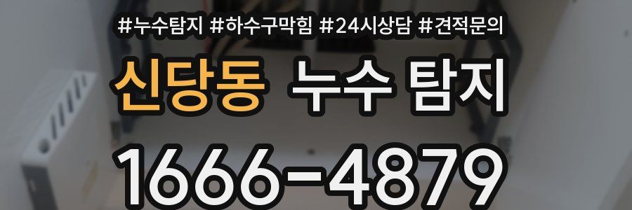 신당동 누수 탐지