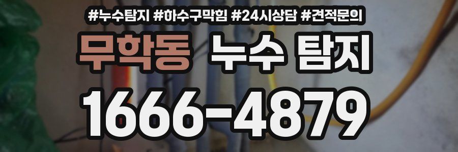 무학동 누수 탐지