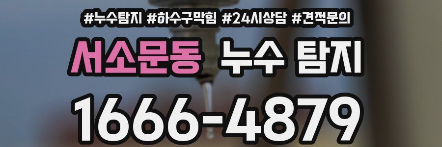 서소문동 누수 탐지