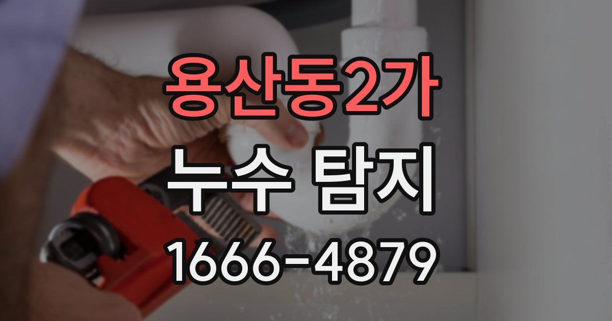용산동2가 누수 탐지