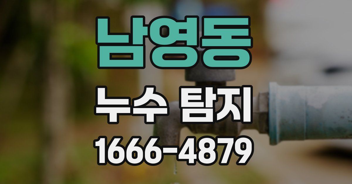 남영동 누수 탐지