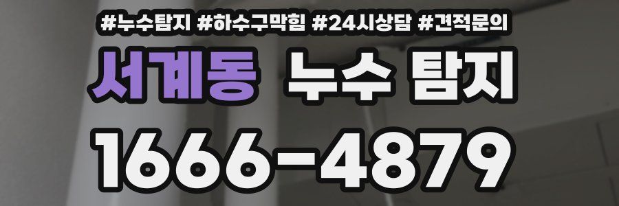 서계동 누수 탐지