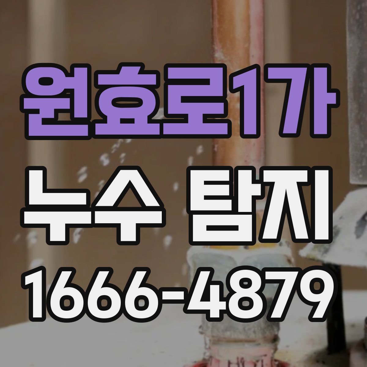 원효로1가 누수 탐지
