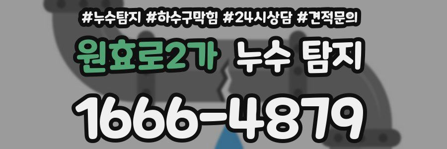 원효로2가 누수 탐지