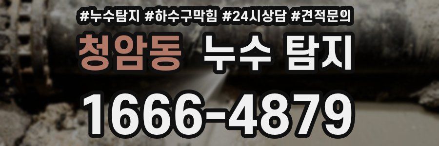 청암동 누수 탐지