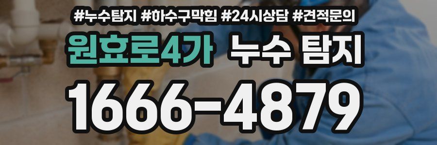 원효로4가 누수 탐지