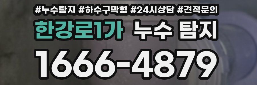 한강로1가 누수 탐지