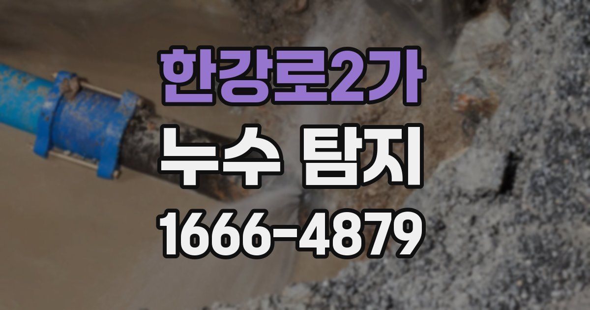 한강로2가 누수 탐지