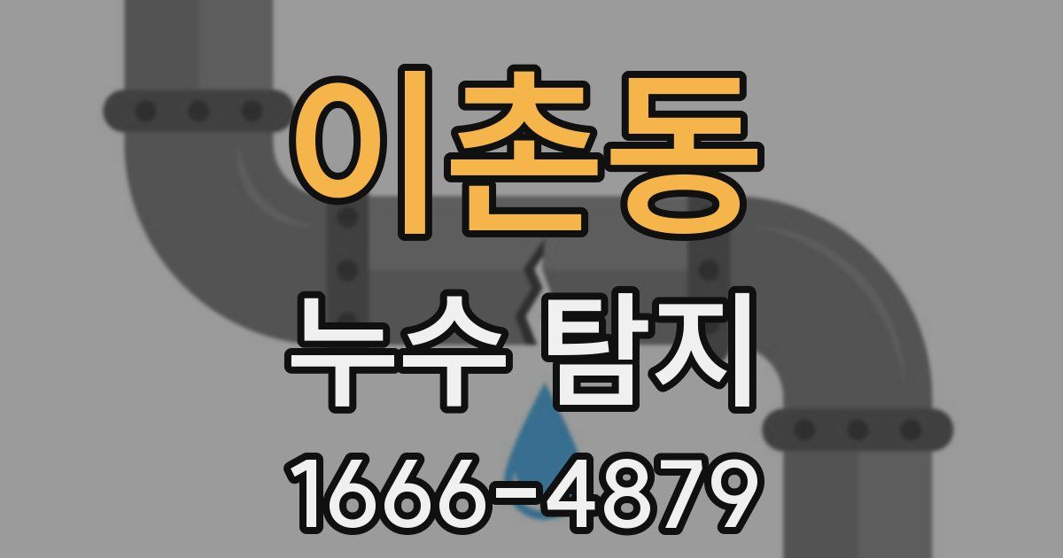 이촌동 누수 탐지