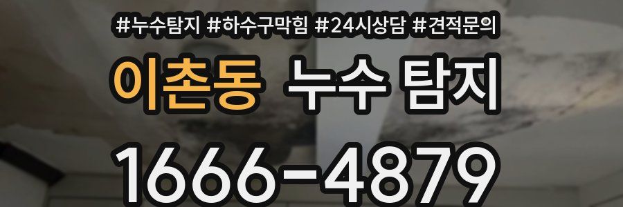 이촌동 누수 탐지