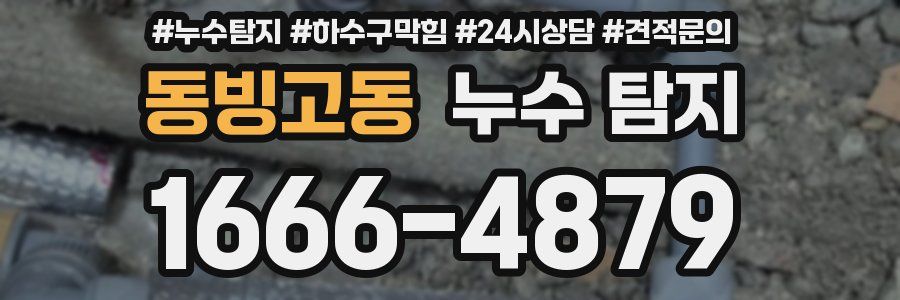 동빙고동 누수 탐지