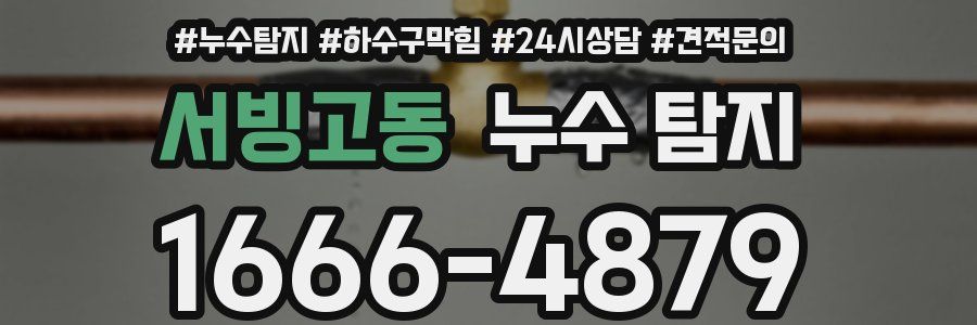 서빙고동 누수 탐지
