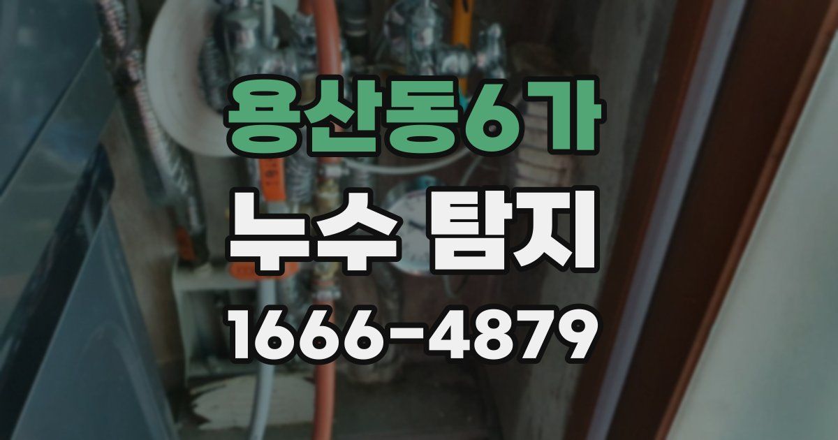 용산동6가 누수 탐지