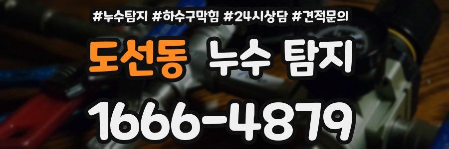 도선동 누수 탐지