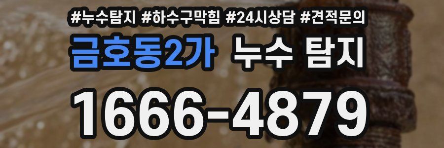 금호동2가 누수 탐지