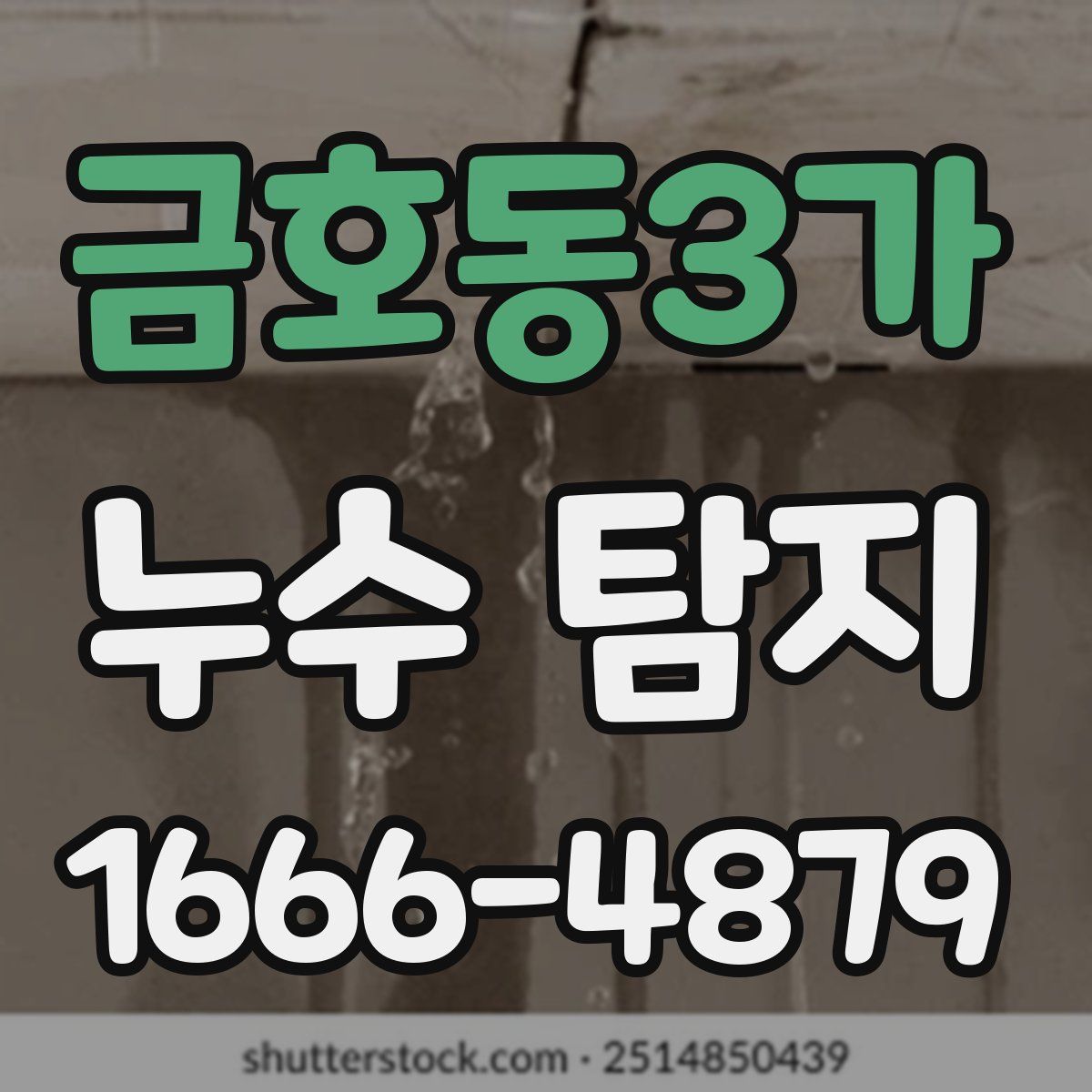 금호동3가 누수 탐지