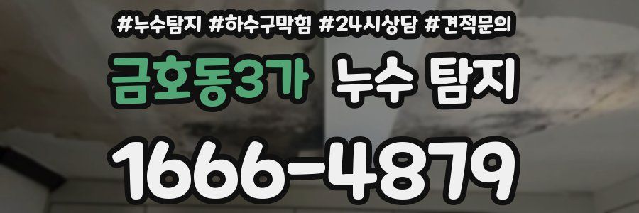 금호동3가 누수 탐지