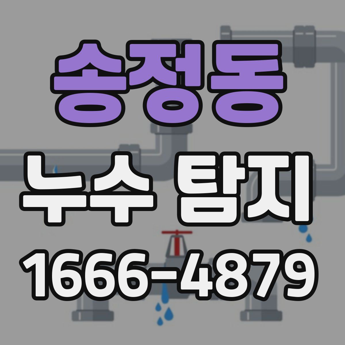 송정동 누수 탐지