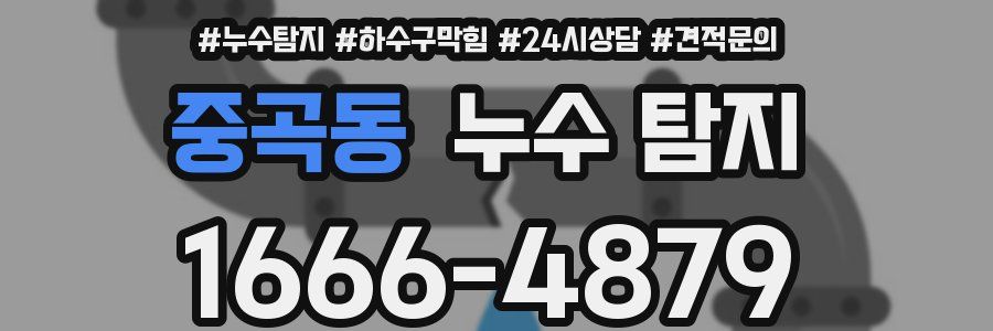 중곡동 누수 탐지