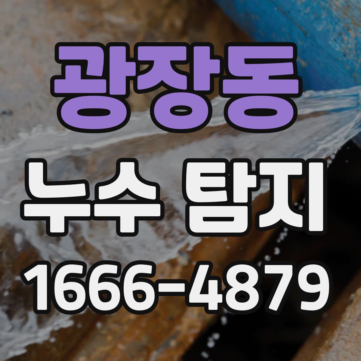 광장동 누수 탐지
