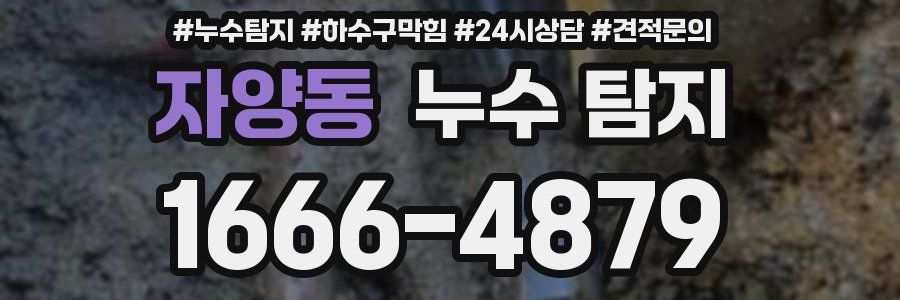 자양동 누수 탐지