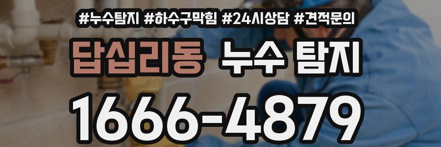 답십리동 누수 탐지