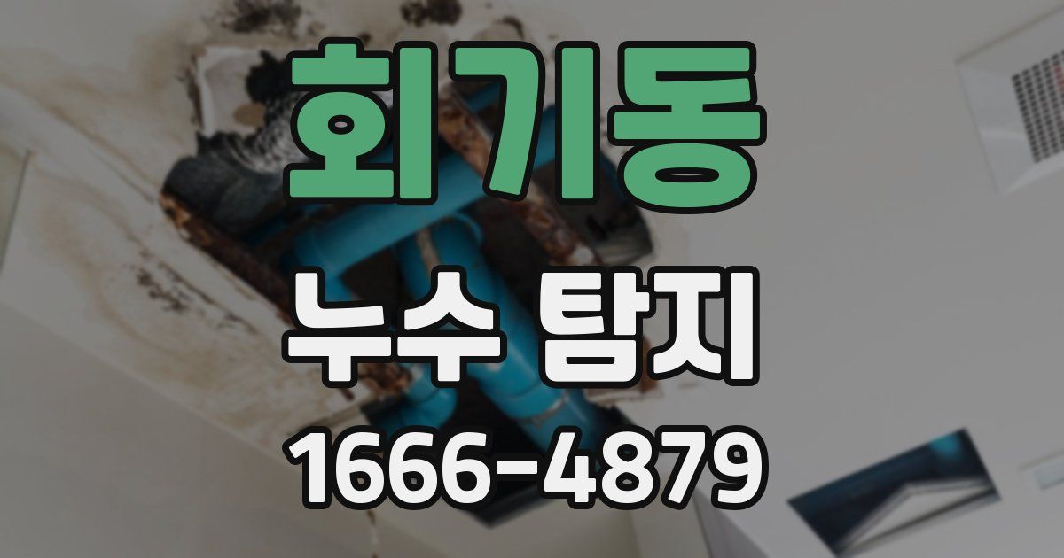 회기동 누수 탐지