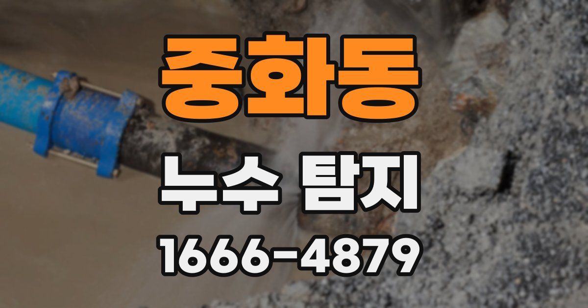 중화동 누수 탐지