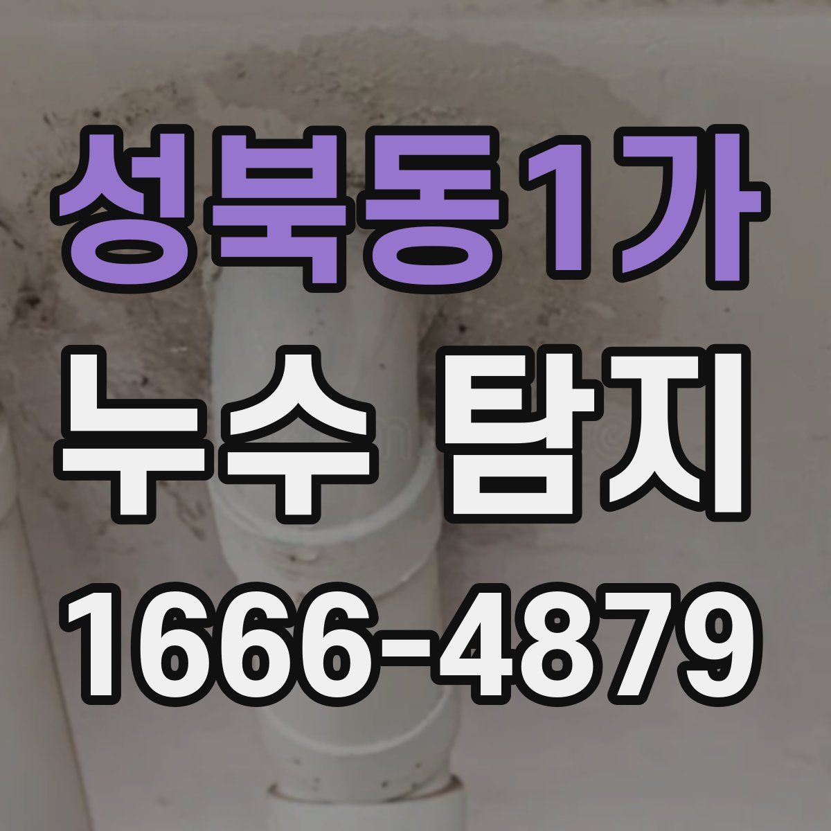 성북동1가 누수 탐지