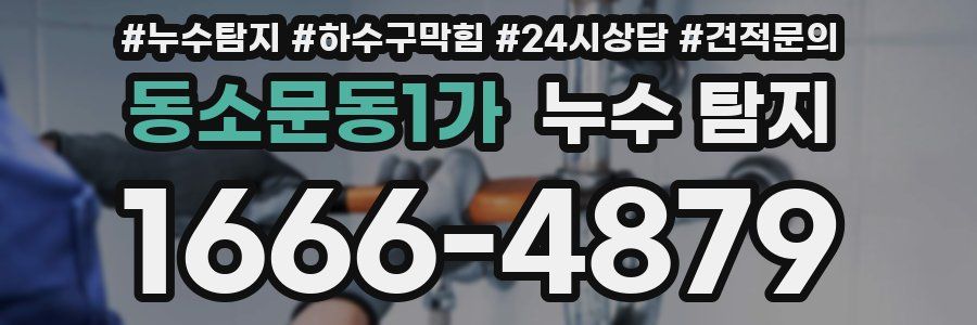 동소문동1가 누수 탐지