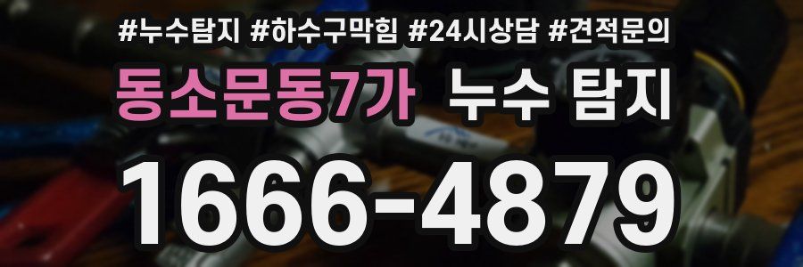 동소문동7가 누수 탐지